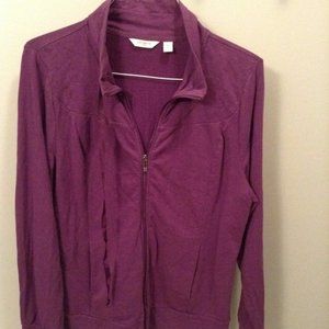 Purple Liz Claiborne zip up size XL